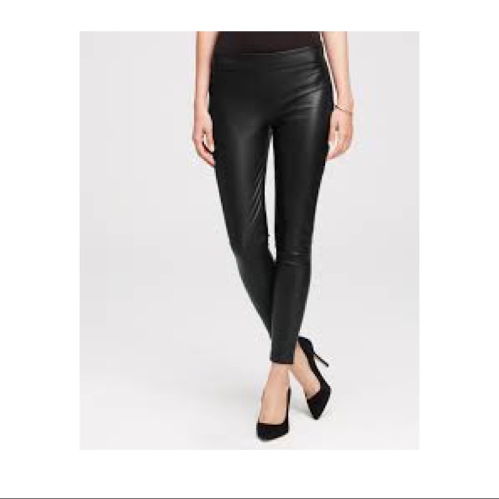 Ann Taylor Faux Leather Leggings